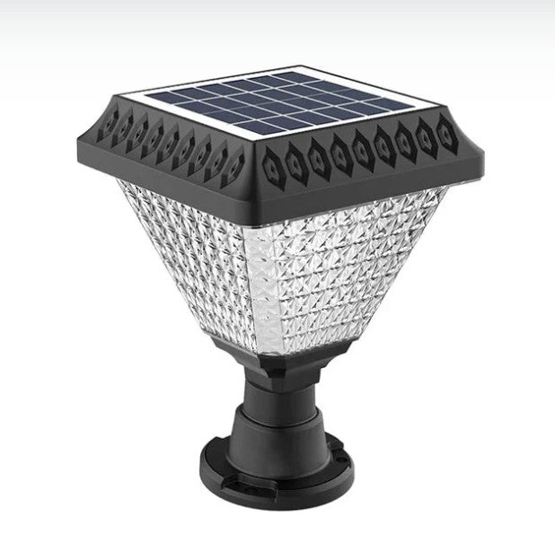 Solar LED Pillar Light – 32 LEDs (Cool White, Warm Light, Warm White and RGB Colors) – Waterproof for Home, Garden, Gate, Wall & Outdoor Use