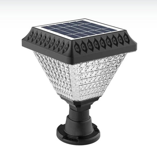 Solar LED Pillar Light – 32 LEDs (Cool White, Warm Light, Warm White and RGB Colors) – Waterproof for Home, Garden, Gate, Wall & Outdoor Use
